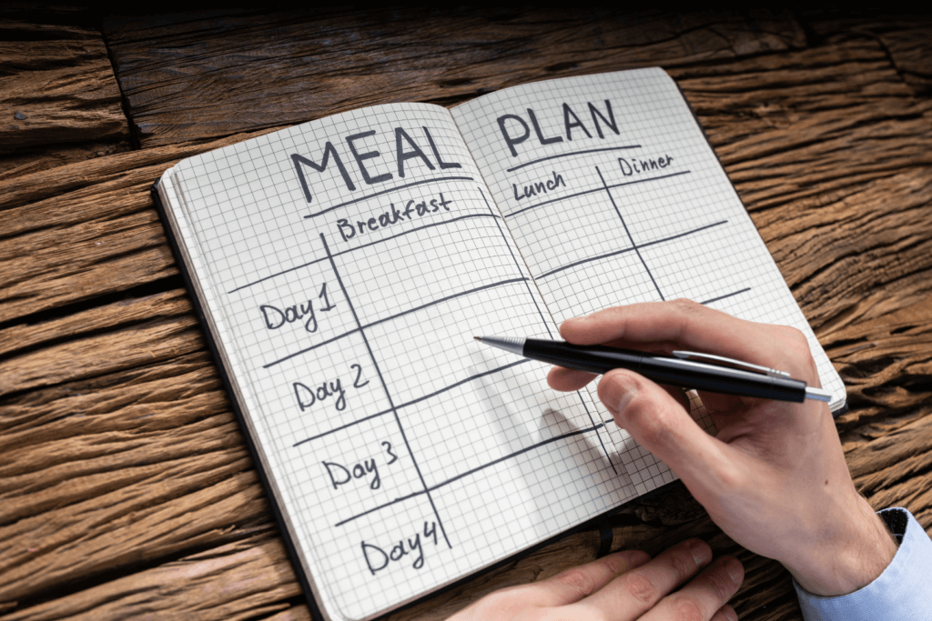 meal plan for weight gain