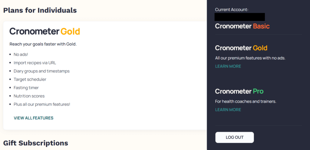 cronometer plans